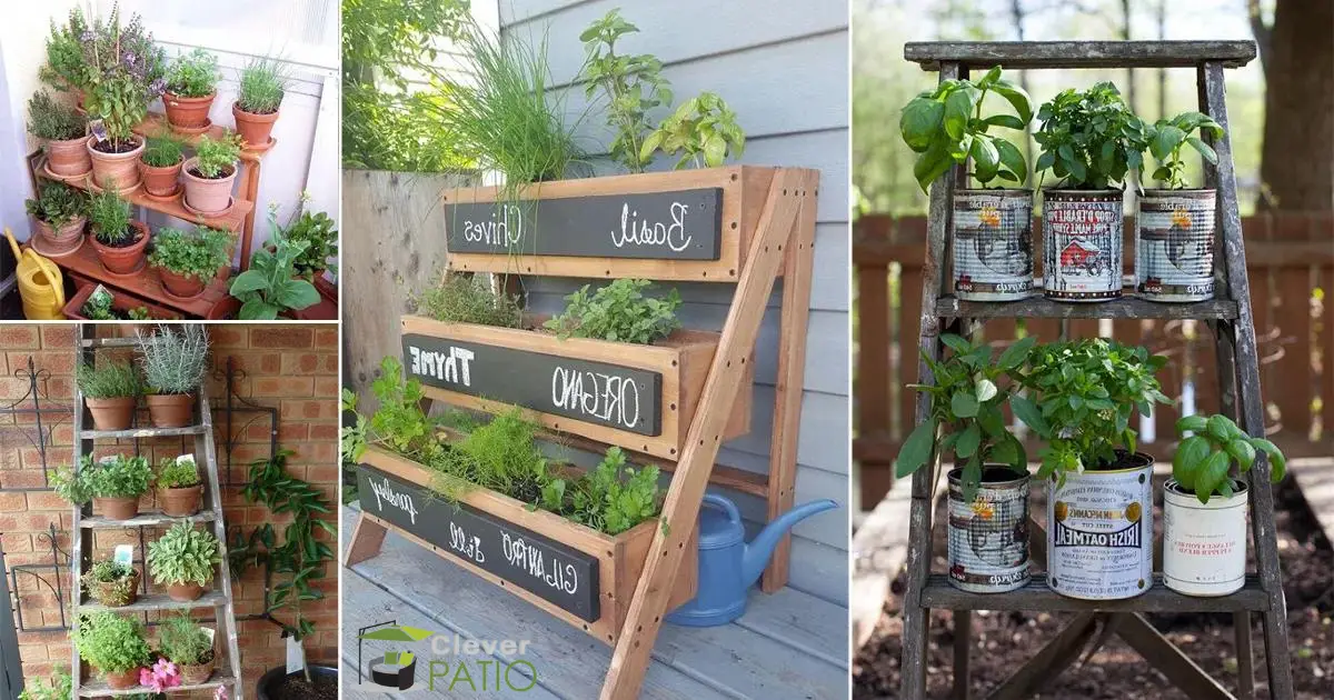 23 Best Ladder Herb Garden Ideas