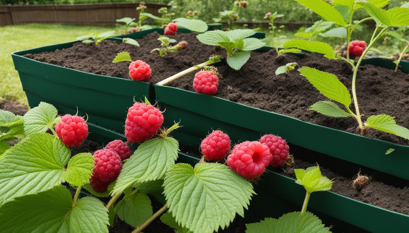 How to grow giant Raspberries in Raised Beds