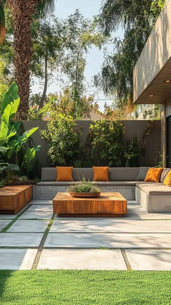 Simple and Modern Concrete Patio Ideas